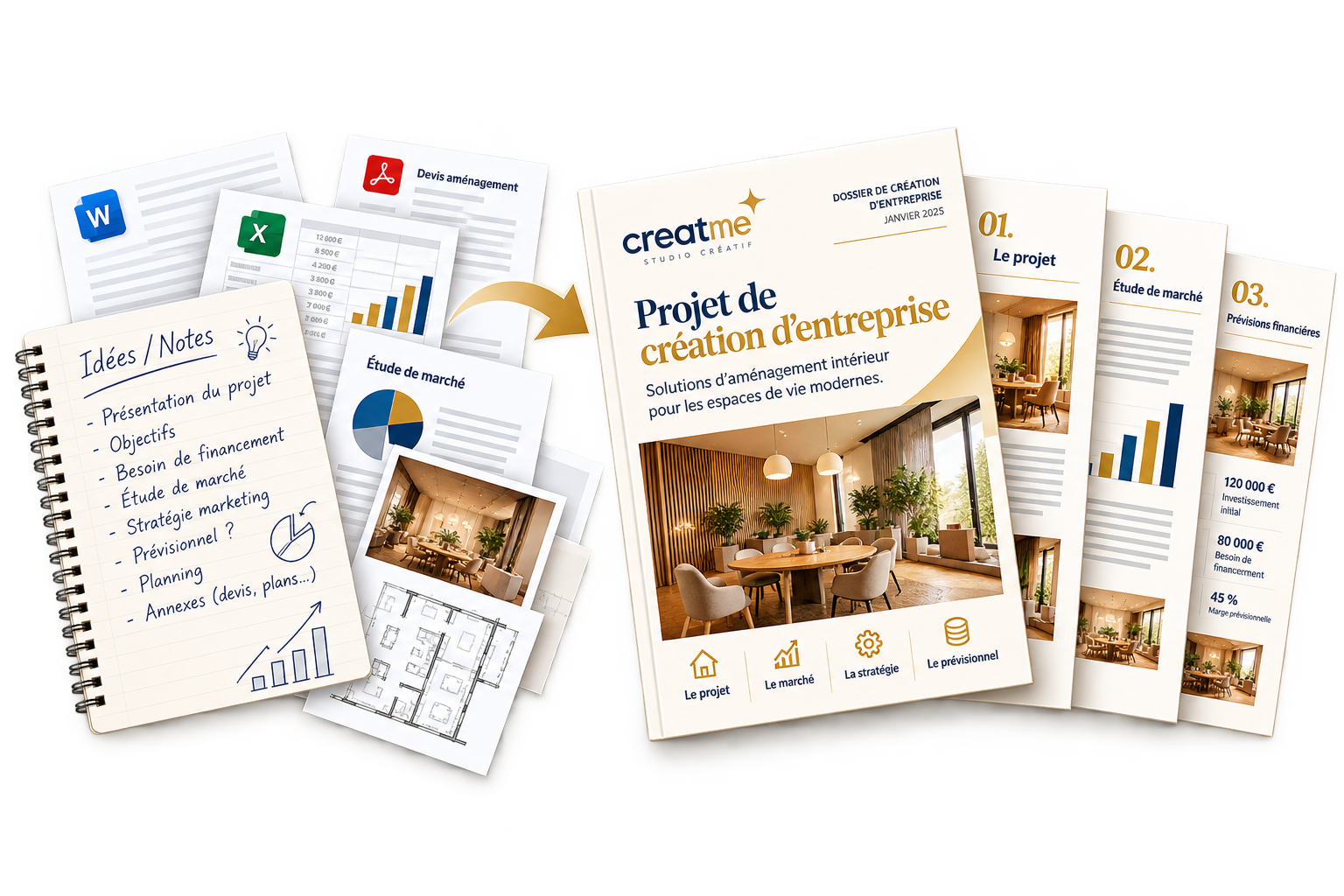 Exemple de dossier professionnel Creatme